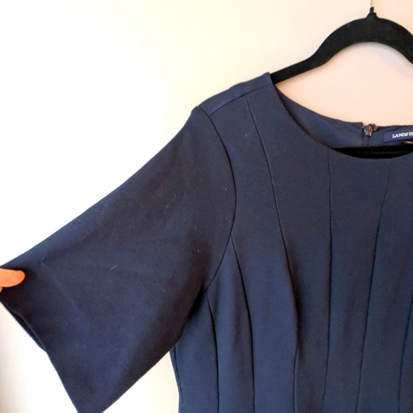 Land's End Navy Flair Dress 18w - Picture 2 of 7
